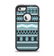The Vector Blue & Black Aztec Pattern V2 Apple iPhone 5-5s Otterbox Defender Case Skin Set