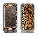 The Vector Brown Leopard Print Apple iPhone 5-5s LifeProof Nuud Case Skin Set