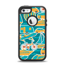 The Vector Colored Transportation Clipart Apple iPhone 5-5s Otterbox Defender Case Skin Set