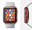 The Vector Fall Red Branches Full-Body Skin Set for the Apple Watch
