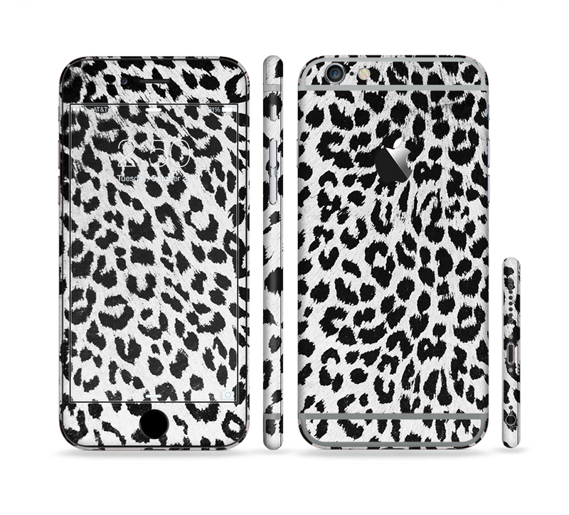 The Vector Leopard Animal Print Sectioned Skin Series for the Apple iPhone 6/6s Plus
