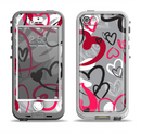 The Vector Love Hearts Collage Apple iPhone 5-5s LifeProof Nuud Case Skin Set
