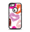 The Vector Puckered Color Lip Prints Apple iPhone 5-5s Otterbox Defender Case Skin Set