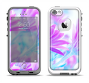 The Vibrant Blue & Purple Flower Field Apple iPhone 5-5s LifeProof Fre Case Skin Set