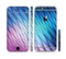 The Vibrant Blue and Pink Neon Interlock Pattern Sectioned Skin Series for the Apple iPhone 6/6s