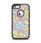The Vibrant Color Floral Pattern Apple iPhone 5-5s Otterbox Defender Case Skin Set