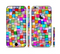 The Vibrant Colored Abstract Cubes Sectioned Skin Series for the Apple iPhone 6/6s