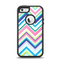 The Vibrant Colored Chevron Pattern V3 Apple iPhone 5-5s Otterbox Defender Case Skin Set