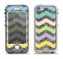 The Vibrant Colored Chevron With Digital Camo Background Apple iPhone 5-5s LifeProof Nuud Case Skin Set