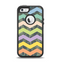 The Vibrant Colored Chevron With Digital Camo Background Apple iPhone 5-5s Otterbox Defender Case Skin Set