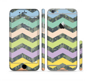 The Vibrant Colored Chevron With Digital Camo Background Sectioned Skin Series for the Apple iPhone 6/6s