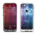 The Vibrant Colored Lined Surface Apple iPhone 5-5s LifeProof Fre Case Skin Set