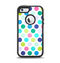 The Vibrant Colored Polka Dot V1 Apple iPhone 5-5s Otterbox Defender Case Skin Set