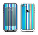 The Vibrant Colored Stripes Pattern V3 Apple iPhone 5-5s LifeProof Fre Case Skin Set