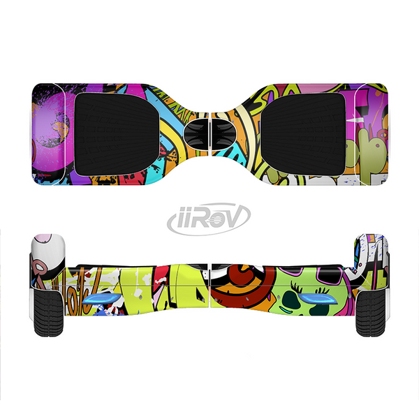The Vibrant Colored Vector Graffiti Full-Body Skin Set for the Smart Drifting SuperCharged iiRov HoverBoard