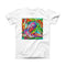 The Vibrant Colorful Feathers ink-Fuzed Front Spot Graphic Unisex Soft-Fitted Tee Shirt