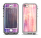The Vibrant Fading Purple Fabric Streaks Apple iPhone 5-5s LifeProof Nuud Case Skin Set