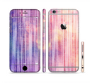 The Vibrant Fading Purple Fabric Streaks Sectioned Skin Series for the Apple iPhone 6/6s