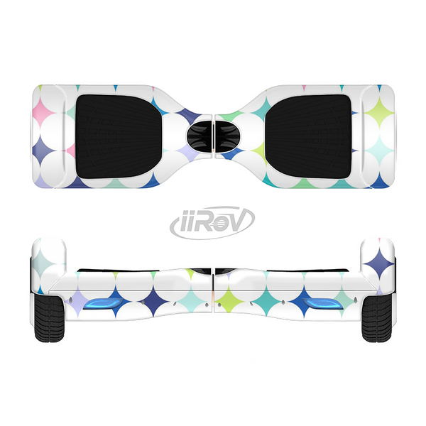 The Vibrant Fun Colored Pattern Hoops Inverted Polka Dot Full-Body Skin Set for the Smart Drifting SuperCharged iiRov HoverBoard
