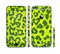 The Vibrant Green Cheetah Sectioned Skin Series for the Apple iPhone 6/6s Plus