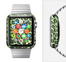 The Vibrant Green Leopard Print Full-Body Skin Set for the Apple Watch