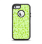The Vibrant Green Paw Prints Apple iPhone 5-5s Otterbox Defender Case Skin Set