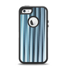 The Vibrant Light Blue Strands Apple iPhone 5-5s Otterbox Defender Case Skin Set