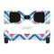 The Vibrant Pink & Blue Layered Chevron Pattern Full-Body Skin Set for the Smart Drifting SuperCharged iiRov HoverBoard