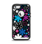 The Vibrant Pink & Blue Vector Floral Apple iPhone 5-5s Otterbox Defender Case Skin Set