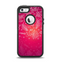 The Vibrant Pink & White Branch Illustration Apple iPhone 5-5s Otterbox Defender Case Skin Set