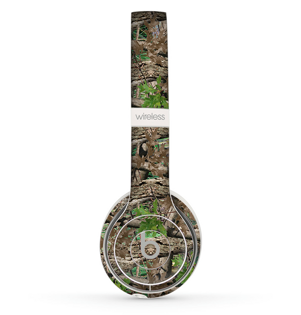 The Vibrant Real Woods Camouflage Skin Set for the Beats by Dre Solo 2 Wireless Headphones