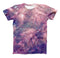 The Vibrant Sparkly Pink Nebula ink-Fuzed Unisex All Over Full-Printed Fitted Tee Shirt