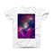 The Vibrant Sparkly Pink Space ink-Fuzed Front Spot Graphic Unisex Soft-Fitted Tee Shirt