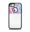 The Vibrant Vintage Polka & Sketch Pink-Blue Floral Apple iPhone 5-5s Otterbox Defender Case Skin Set