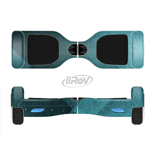 The Vinatge Blue Overlapping Cubes Full-Body Skin Set for the Smart Drifting SuperCharged iiRov HoverBoard
