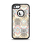The Vintage Abstract Owl Tan Pattern Apple iPhone 5-5s Otterbox Defender Case Skin Set