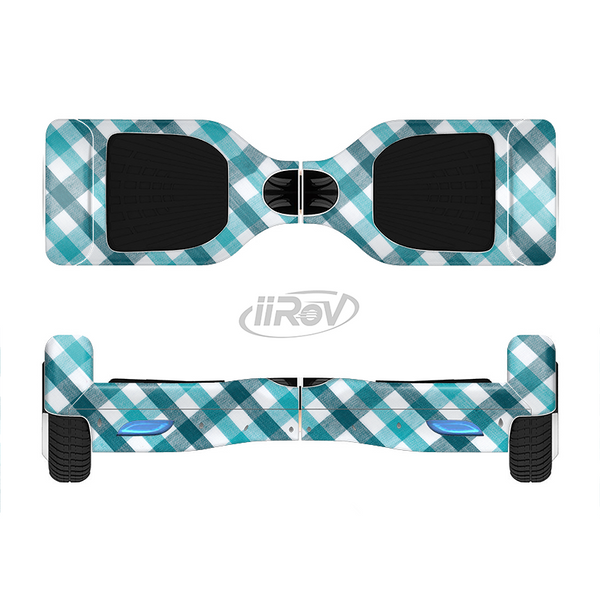 The Vintage Blue & Black Plaid Full-Body Skin Set for the Smart Drifting SuperCharged iiRov HoverBoard