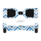 The Vintage Blue Striped Chevron Pattern V4 Full-Body Skin Set for the Smart Drifting SuperCharged iiRov HoverBoard