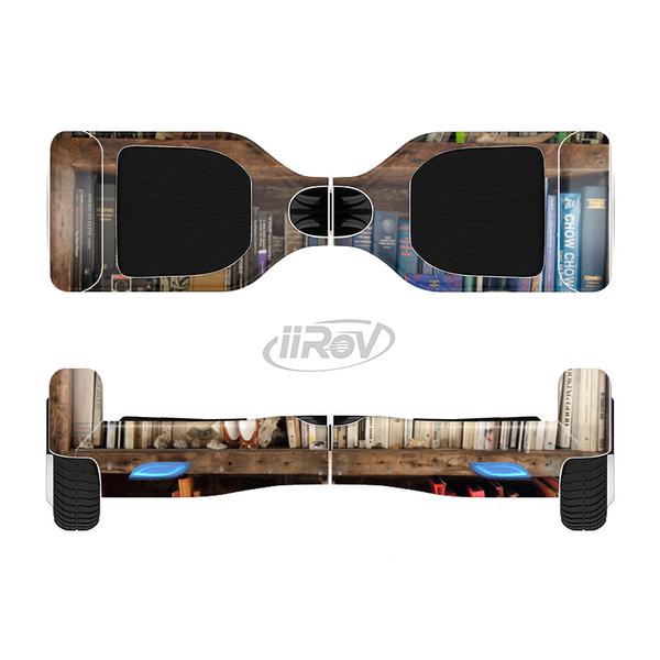 The Vintage Bookcase V1 Full-Body Skin Set for the Smart Drifting SuperCharged iiRov HoverBoard