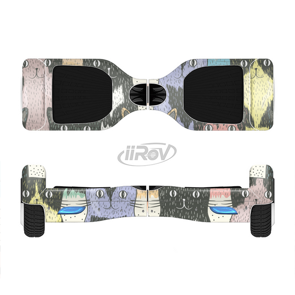The Vintage Cat portrait Full-Body Skin Set for the Smart Drifting SuperCharged iiRov HoverBoard