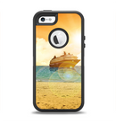 The Vintage Cruise ship at Dusk Apple iPhone 5-5s Otterbox Defender Case Skin Set