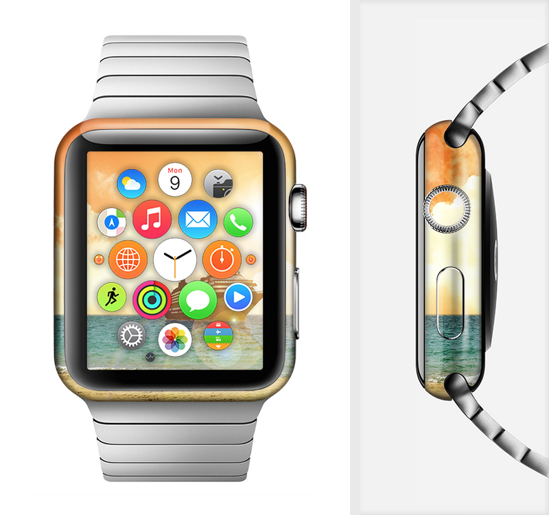The Vintage Cruise ship at Dusk Full-Body Skin Set for the Apple Watch