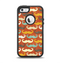 The Vintage Dark Red Mustache Pattern Apple iPhone 5-5s Otterbox Defender Case Skin Set