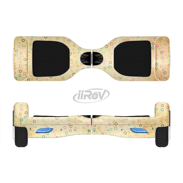 The Vintage Golden Tiny Polka Dots Full-Body Skin Set for the Smart Drifting SuperCharged iiRov HoverBoard