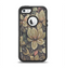 The Vintage Green Pastel Flower pattern Apple iPhone 5-5s Otterbox Defender Case Skin Set