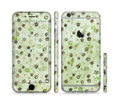 The Vintage Green Tiny Floral Sectioned Skin Series for the Apple iPhone 6/6s
