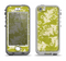 The Vintage Green & White Floral Pattern Apple iPhone 5-5s LifeProof Nuud Case Skin Set
