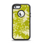 The Vintage Green & White Floral Pattern Apple iPhone 5-5s Otterbox Defender Case Skin Set