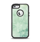 The Vintage Grungy Green Surface Apple iPhone 5-5s Otterbox Defender Case Skin Set