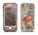 The Vintage Hand-Painted Coral Abstract Pattern Apple iPhone 5-5s LifeProof Nuud Case Skin Set